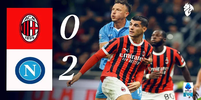 Liga Italia - Napoli Berhasil Mengalahakan AC Milan Dengan Skor 2-0